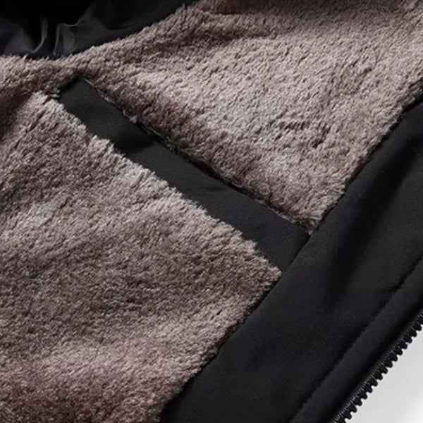 Men's Quilted Fleece-Lined Outdoor Jacket