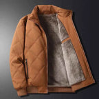 Men's Quilted Fleece-Lined Outdoor Jacket