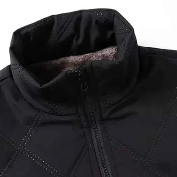 Men's Quilted Fleece-Lined Outdoor Jacket