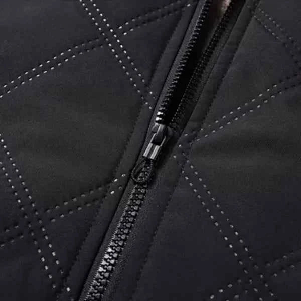 Men's Quilted Fleece-Lined Outdoor Jacket