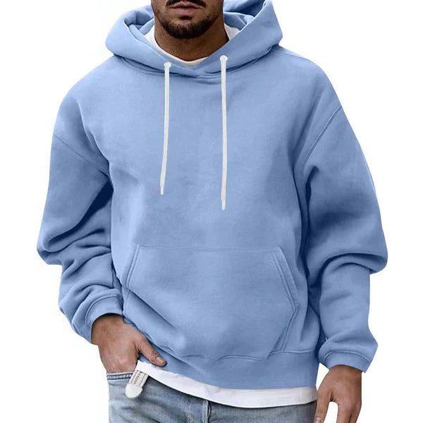 Men's Oversized Hoodie – Long-Sleeve Pullover