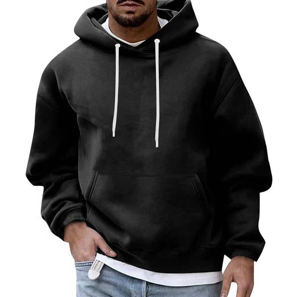 Men's Oversized Hoodie – Long-Sleeve Pullover