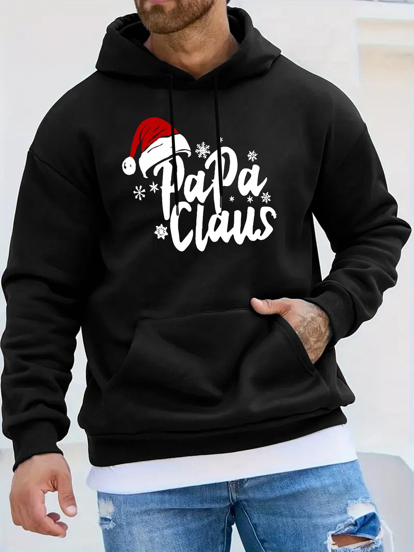 Men's Christmas Print Hoodie