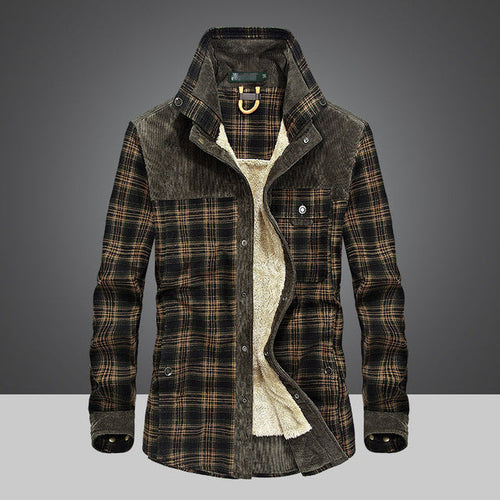 Men's Checked Cotton-Blend Jacket