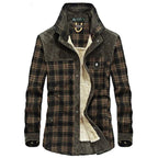 Men's Checked Cotton-Blend Jacket