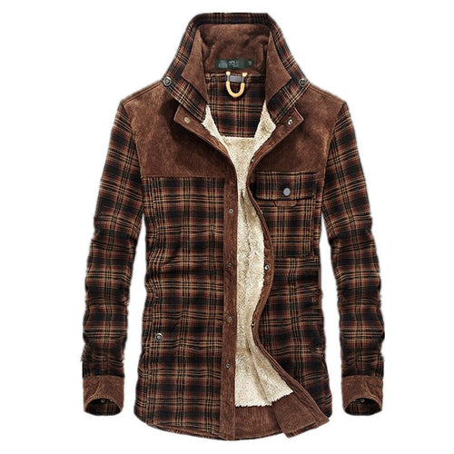 Men's Checked Cotton-Blend Jacket