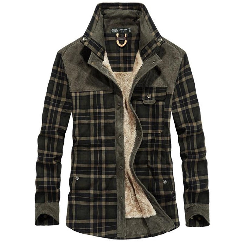 Men's Checked Cotton-Blend Jacket