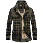 Men's Checked Cotton-Blend Jacket