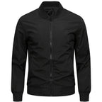 Men's Bomber Jacket with Baseball Collar