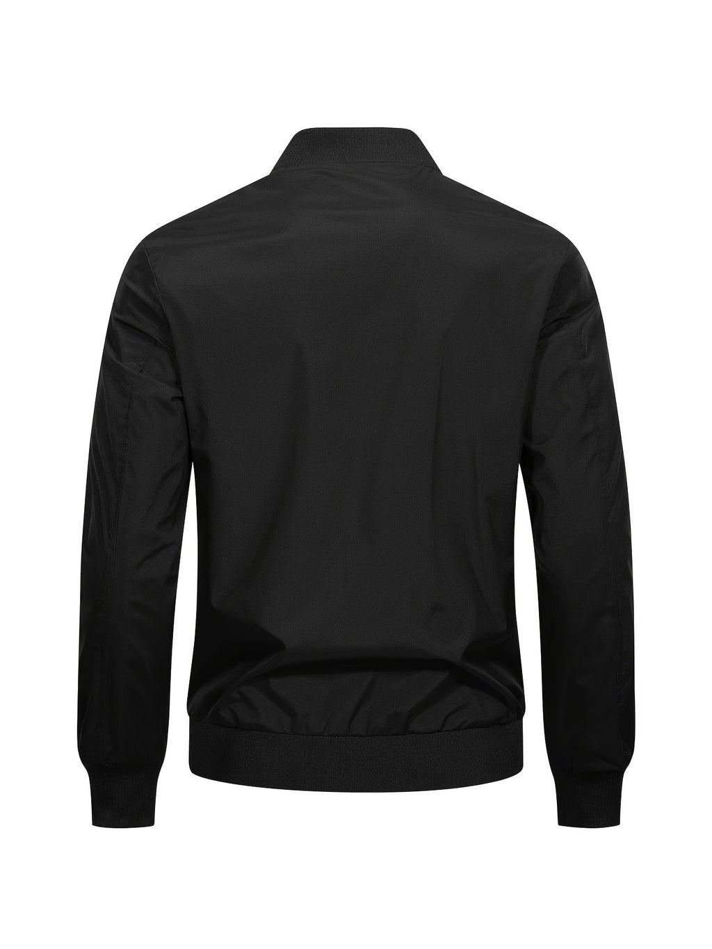 Men's Bomber Jacket with Baseball Collar