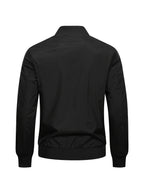 Men's Bomber Jacket with Baseball Collar