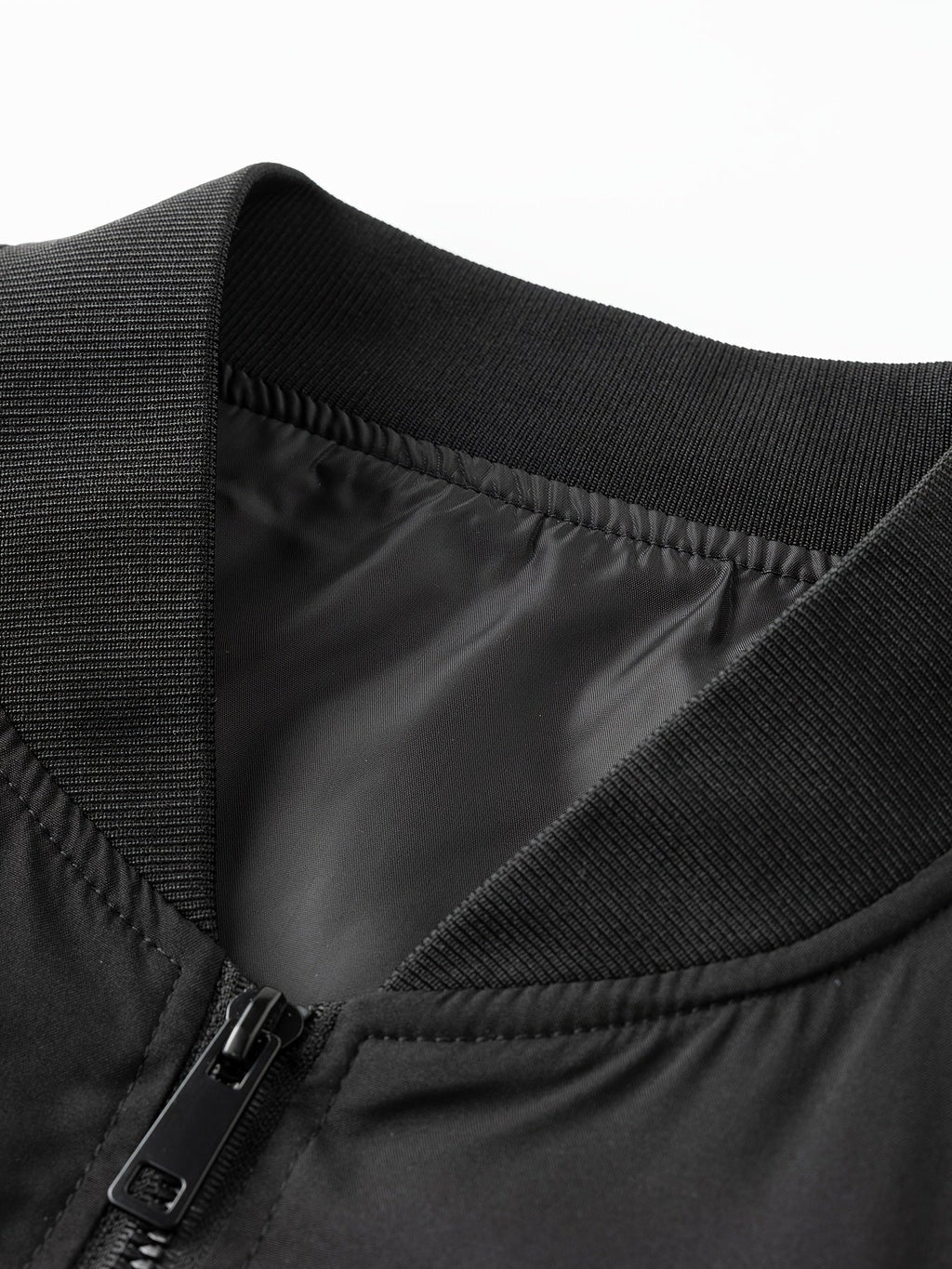 Men's Bomber Jacket with Baseball Collar