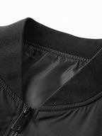 Men's Bomber Jacket with Baseball Collar