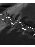Men's Padded Jacket with Zip and Storm Flap