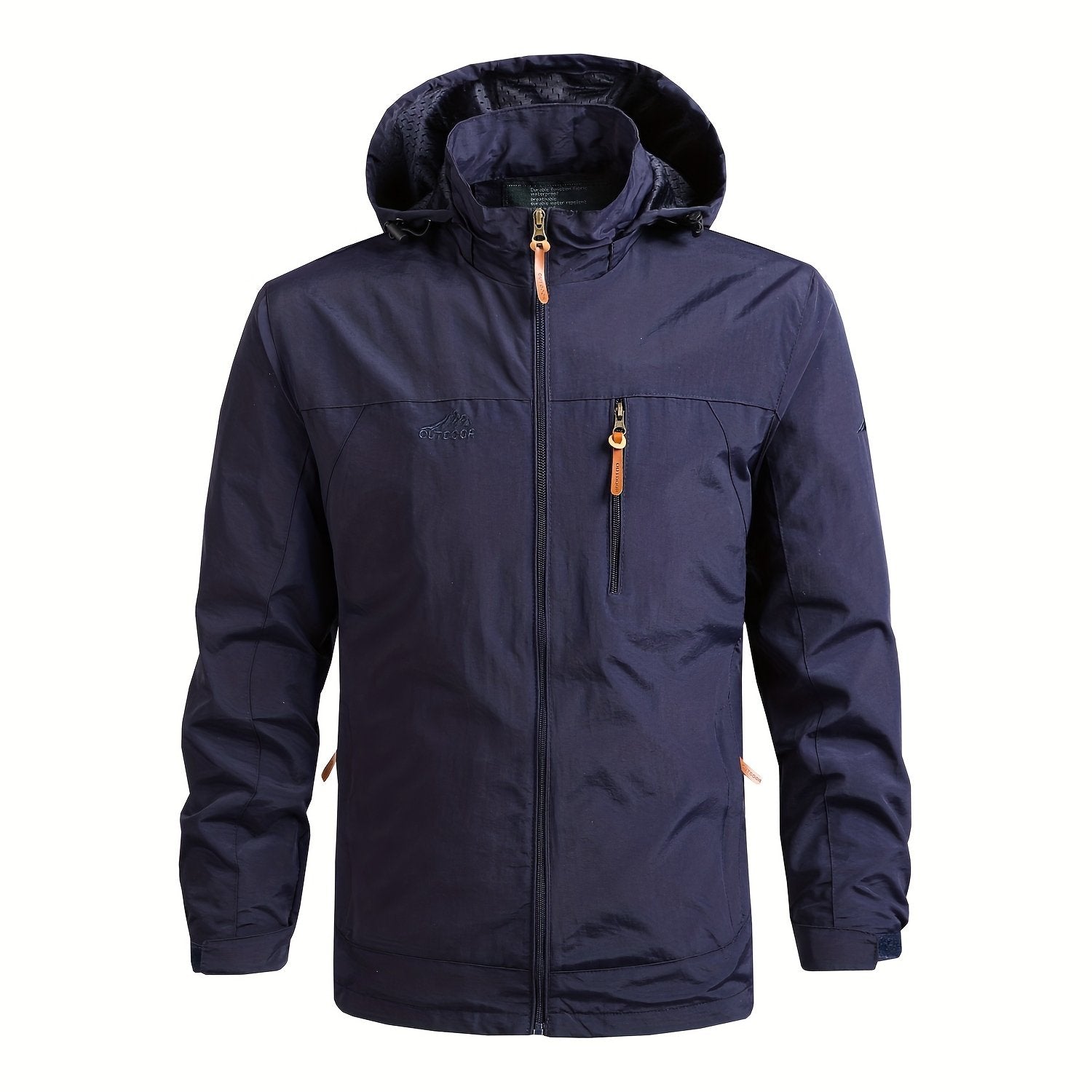 Men's Windbreaker with Detachable Hood