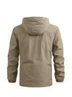 Men's Windbreaker with Detachable Hood