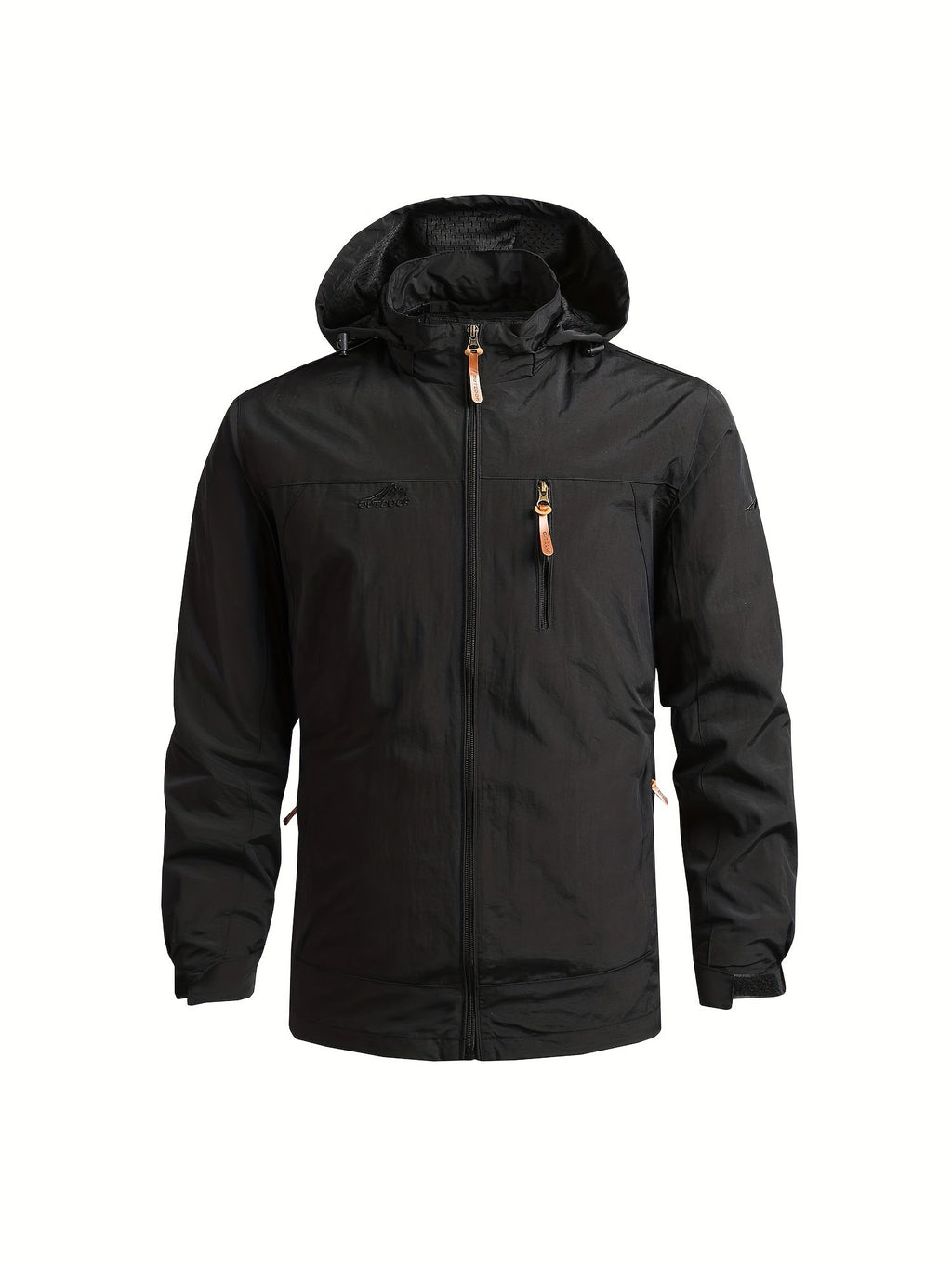 Men's Windbreaker with Detachable Hood