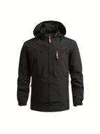 Men's Windbreaker with Detachable Hood