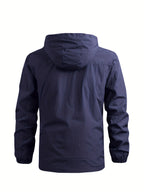 Men's Windbreaker with Detachable Hood