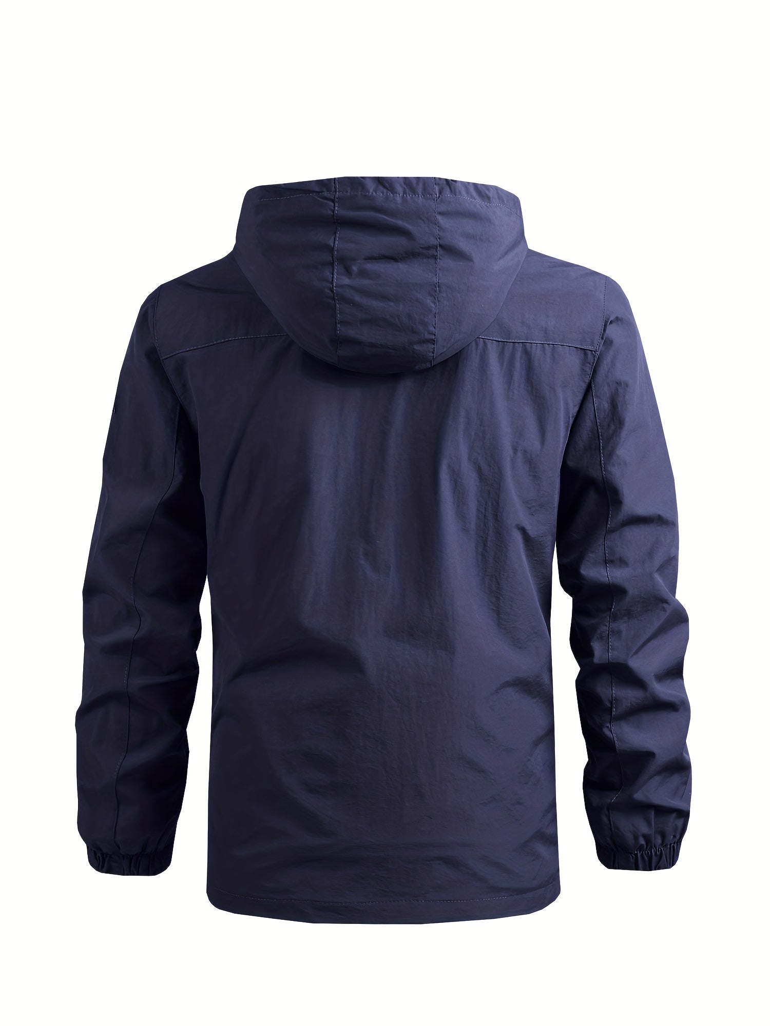 Men's Windbreaker with Detachable Hood