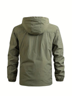 Men's Windbreaker with Detachable Hood