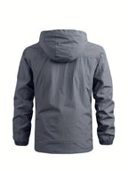 Men's Windbreaker with Detachable Hood