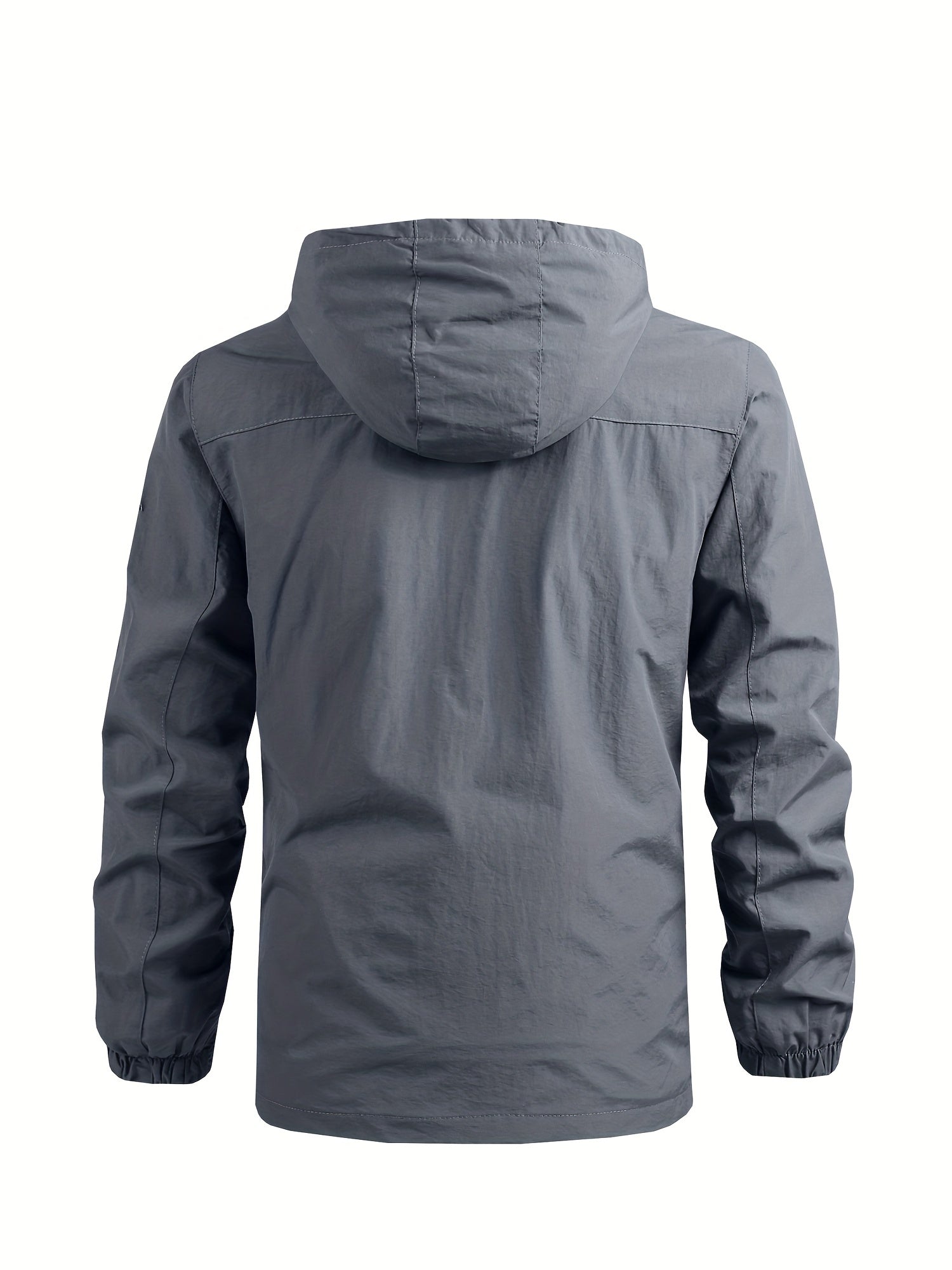 Men's Windbreaker with Detachable Hood
