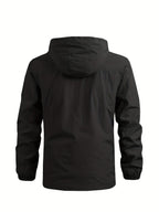 Men's Windbreaker with Detachable Hood