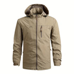 Men's Windbreaker with Detachable Hood