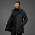 Men's Insulated Hooded Parka – Long Winter Coat