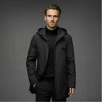 Men's Insulated Hooded Parka – Long Winter Coat