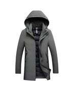 Men's Insulated Hooded Parka – Long Winter Coat
