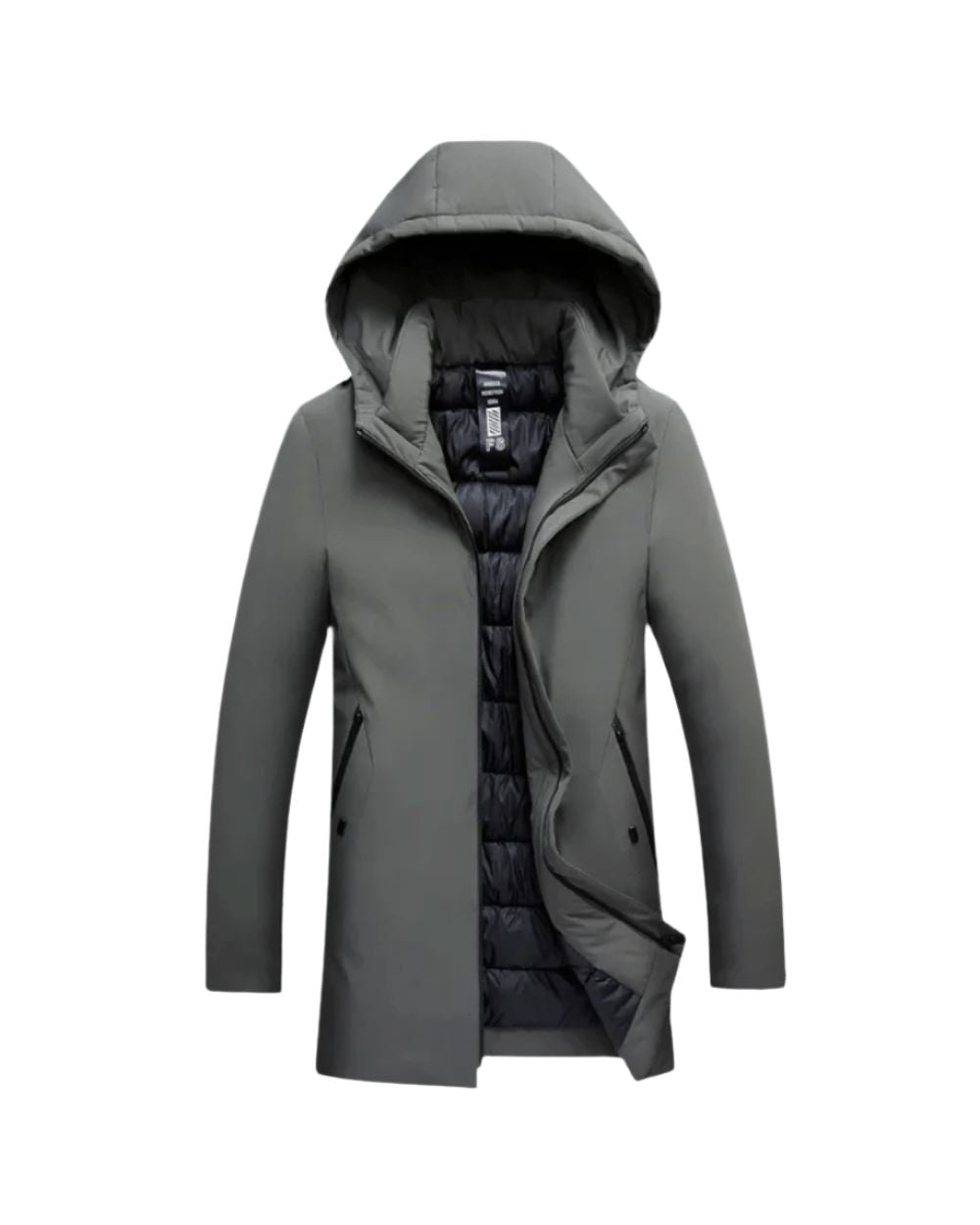 Men's Insulated Hooded Parka – Long Winter Coat