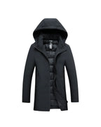 Men's Insulated Hooded Parka – Long Winter Coat