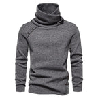 Men's Winter Funnel-Neck Sweater – Long-Sleeve Pullover