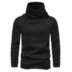 Men's Winter Funnel-Neck Sweater – Long-Sleeve Pullover