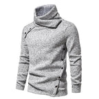 Men's Winter Funnel-Neck Sweater – Long-Sleeve Pullover