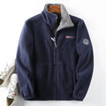 Men's Fleece Winter Jacket – Full-Zip High Collar Layer