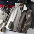 Men's Fleece Winter Jacket – Full-Zip High Collar Layer