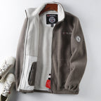 Men's Fleece Winter Jacket – Full-Zip High Collar Layer