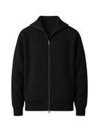 Men's Cardigan with Ribbed Texture