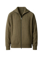 Men's Cardigan with Ribbed Texture