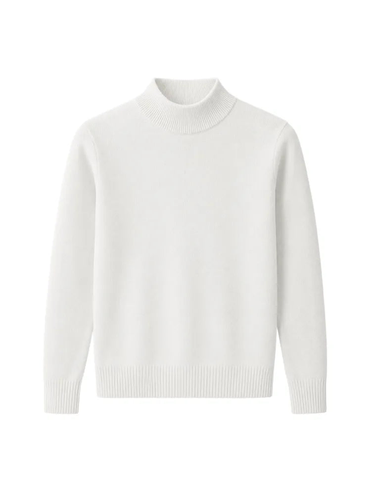 Men's Slim-fit Jumper with Mock Neck