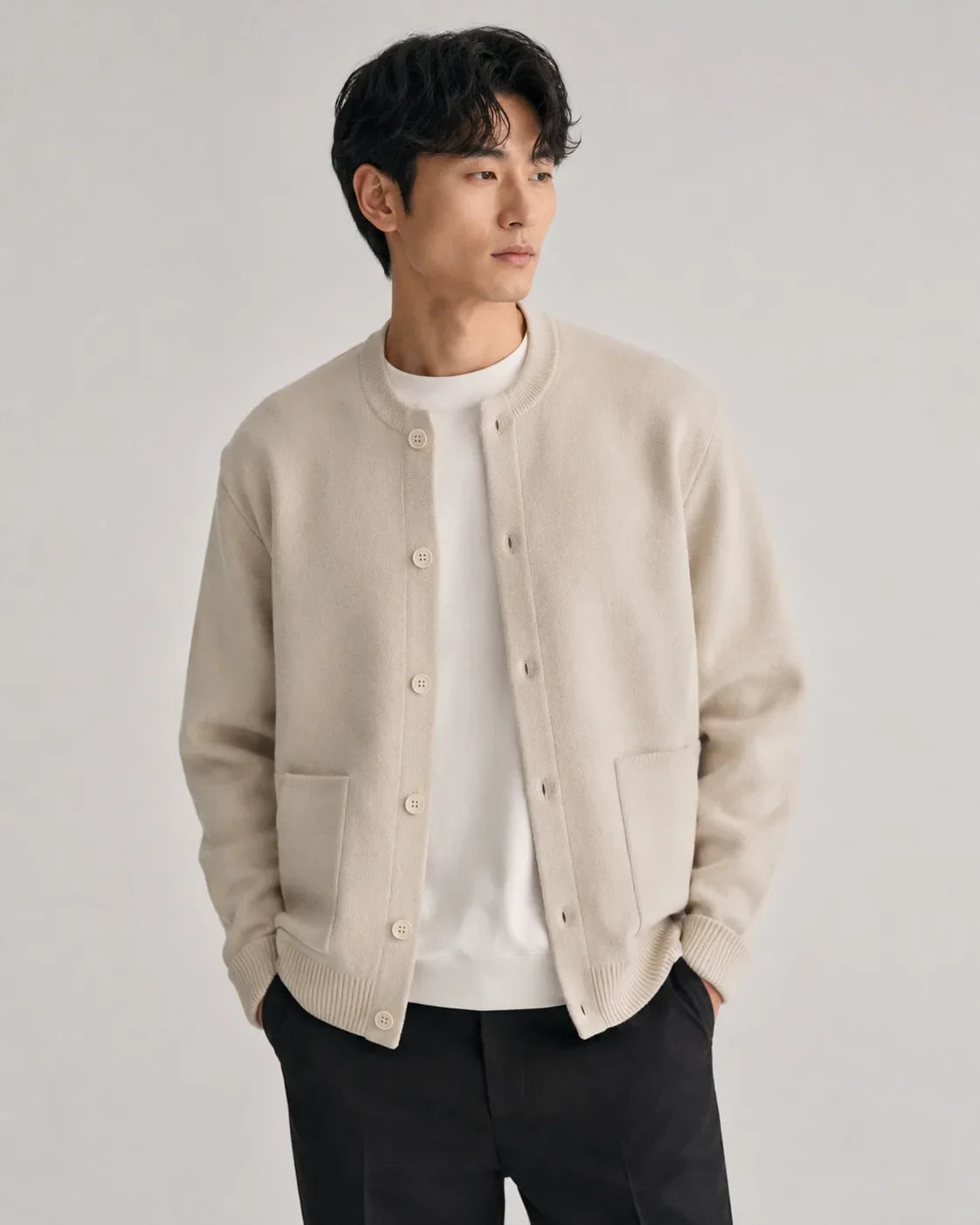 Men's Cardigan with Buttons