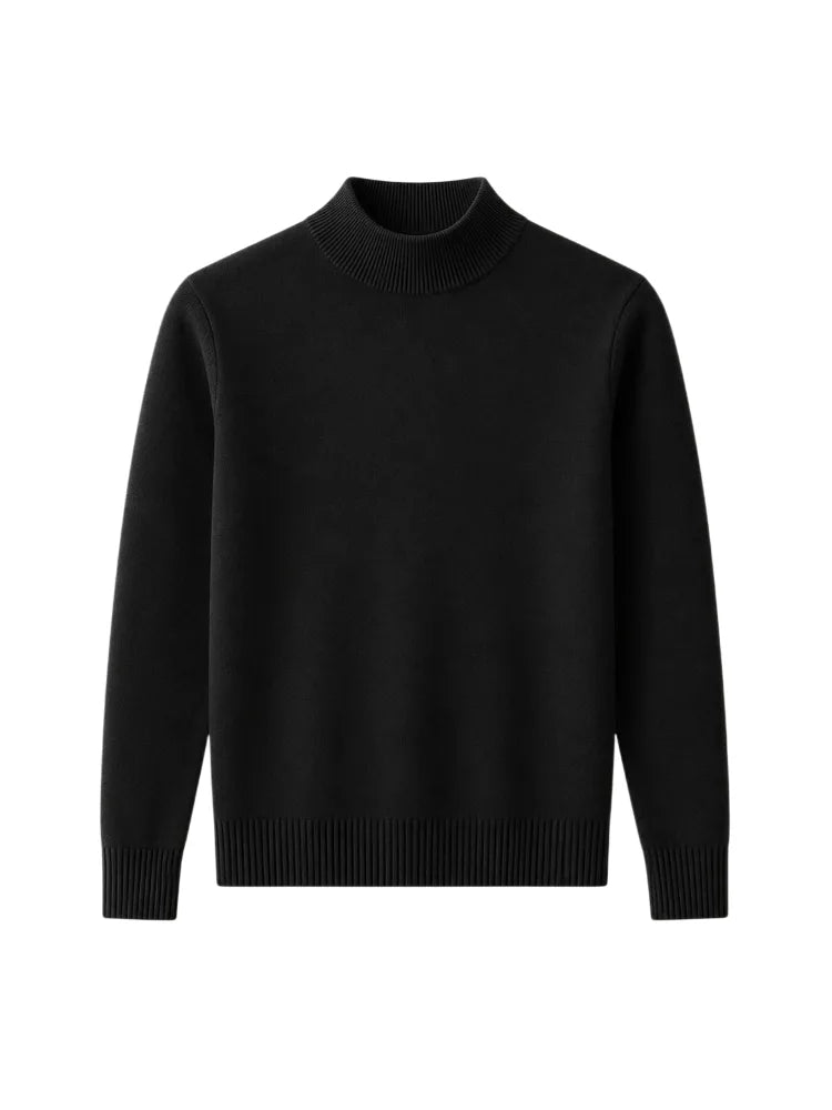 Men's Slim-fit Jumper with Mock Neck