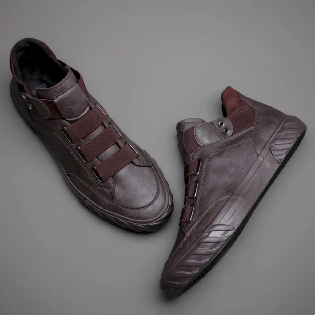 Men's Smart Leather Trainers