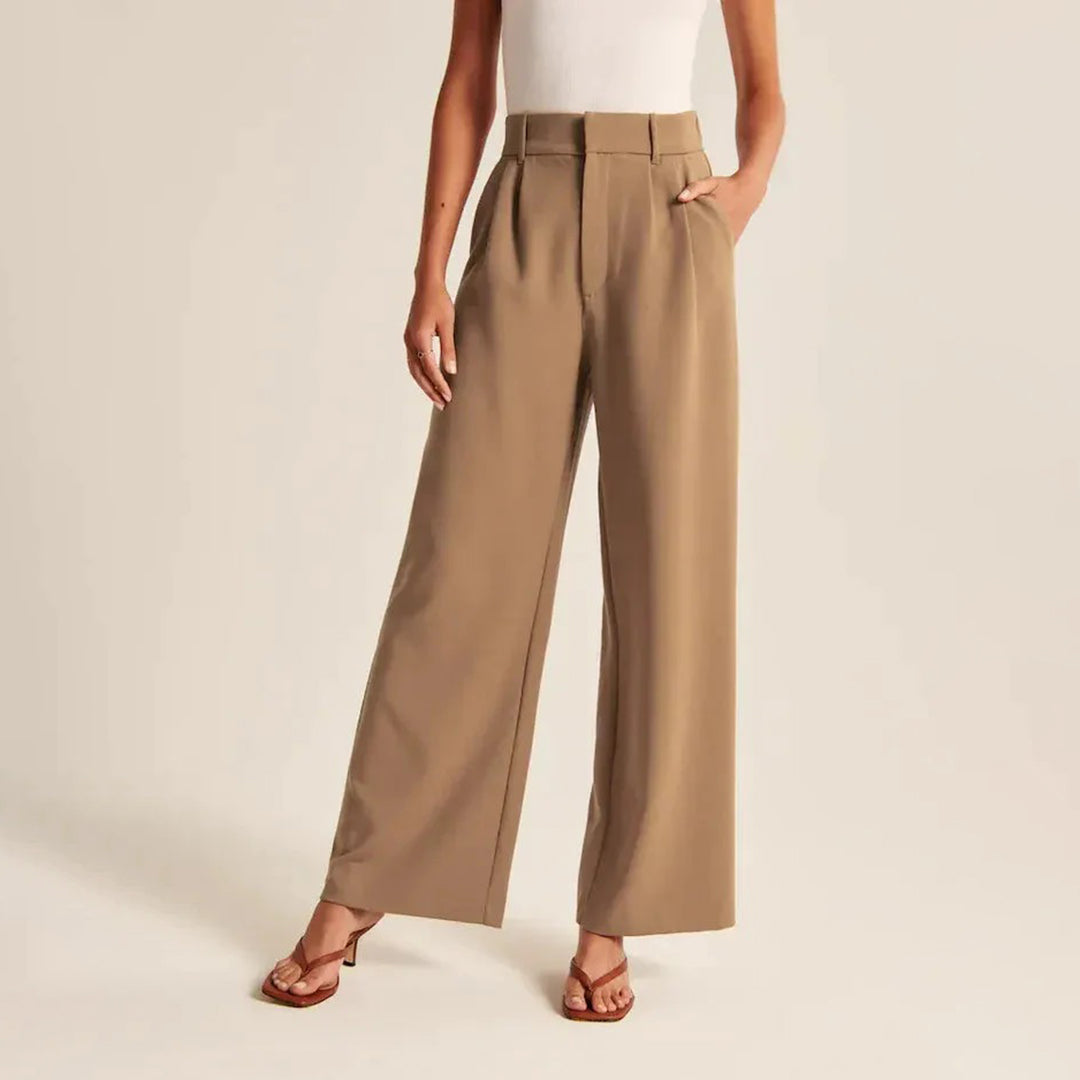 Women's Wide-leg Trousers – Blue