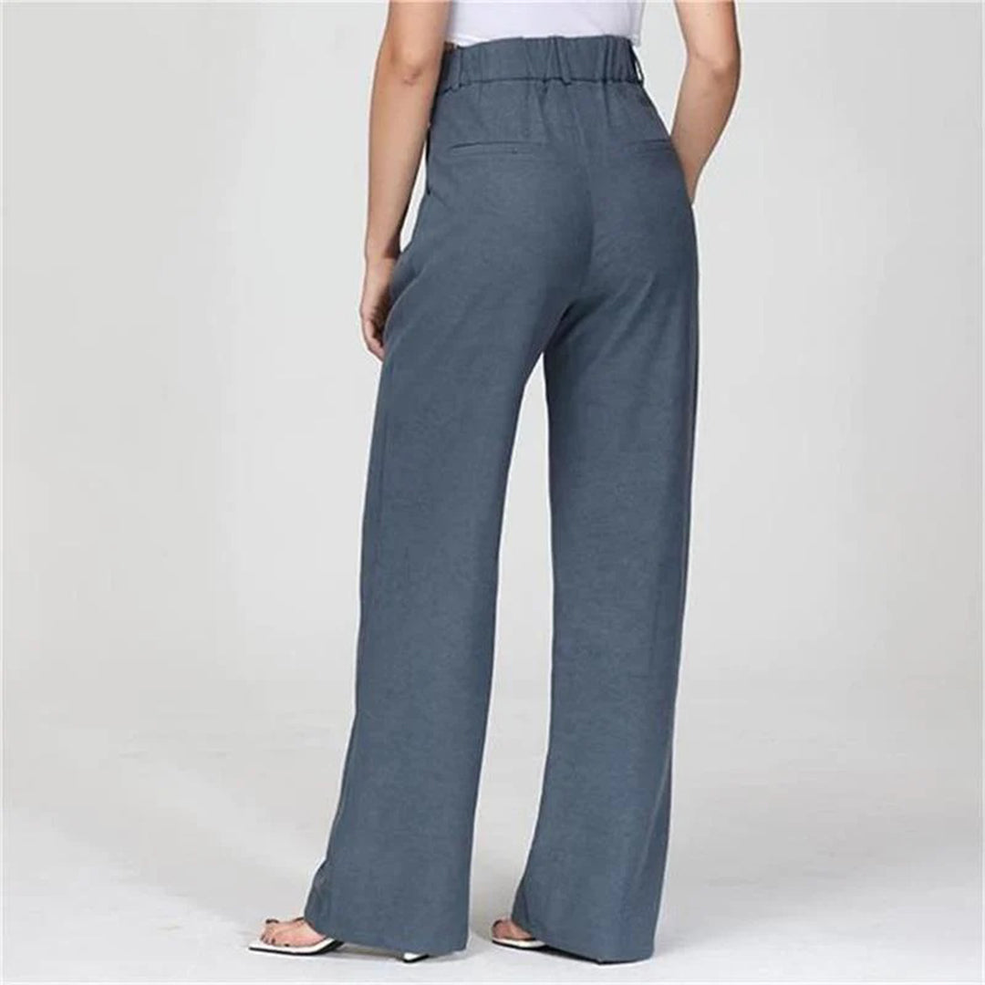 Women's Wide-leg Trousers – Blue