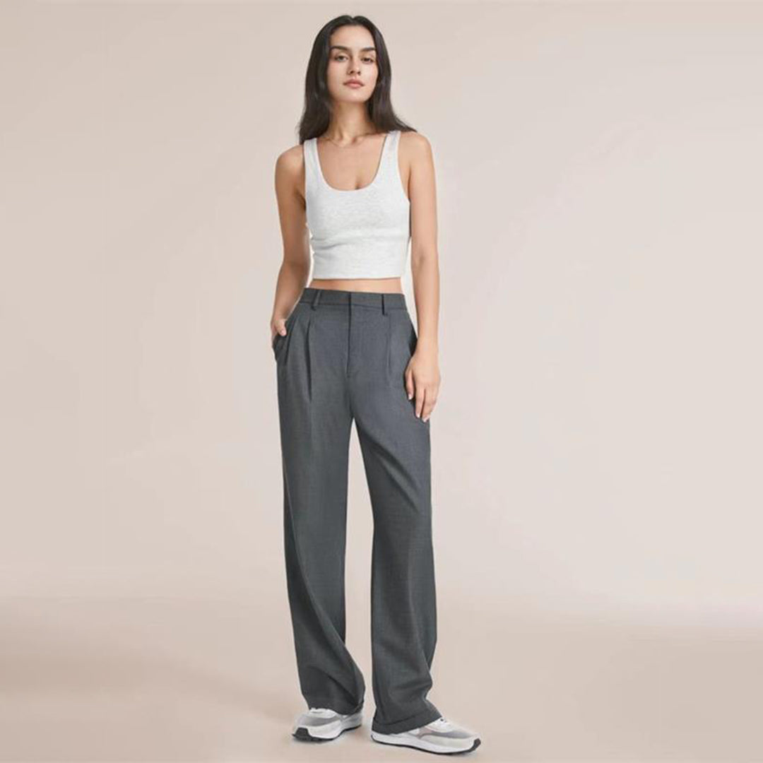 Women's Wide-leg Trousers – Blue