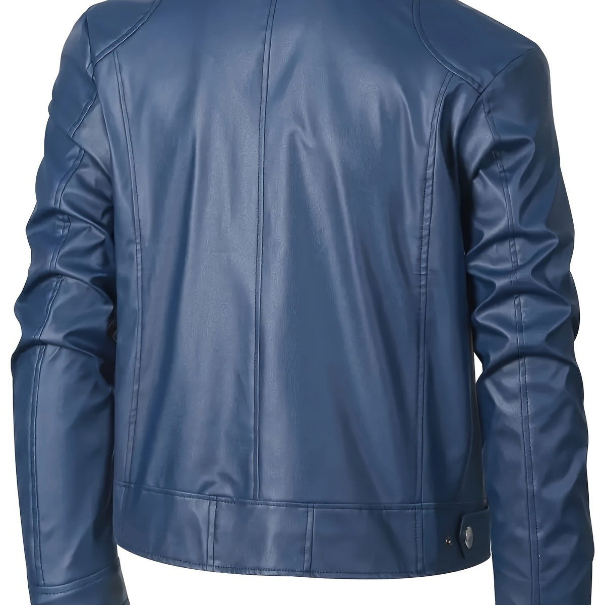Men's Multi-Zip Faux Leather Jacket